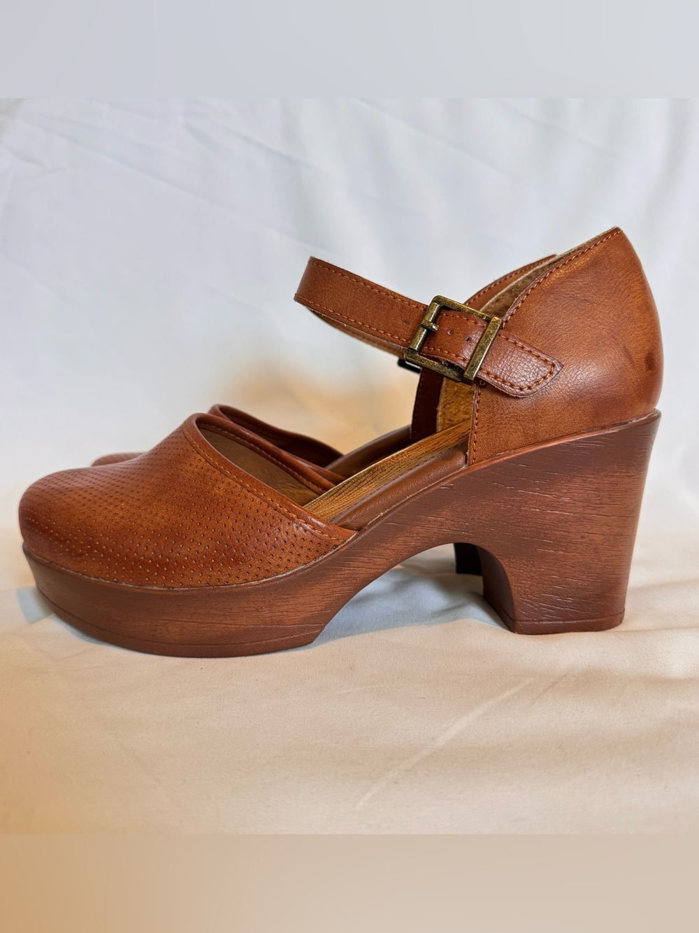 B.O.C Born Gia Womens 8 M Brown Closed Toe Comfort Mary Jane Platform Clogs Shoe - Picture 3 of 8